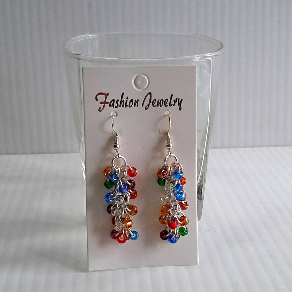 Hand CraftedEarringsPierced ChainMailleShaggyLoops